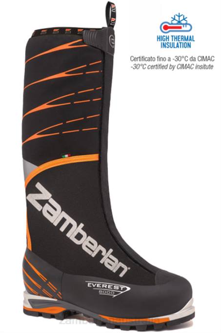 Zamberlan Footwear Black/Orange Men EVEREST EVO RR PU 88TJ27