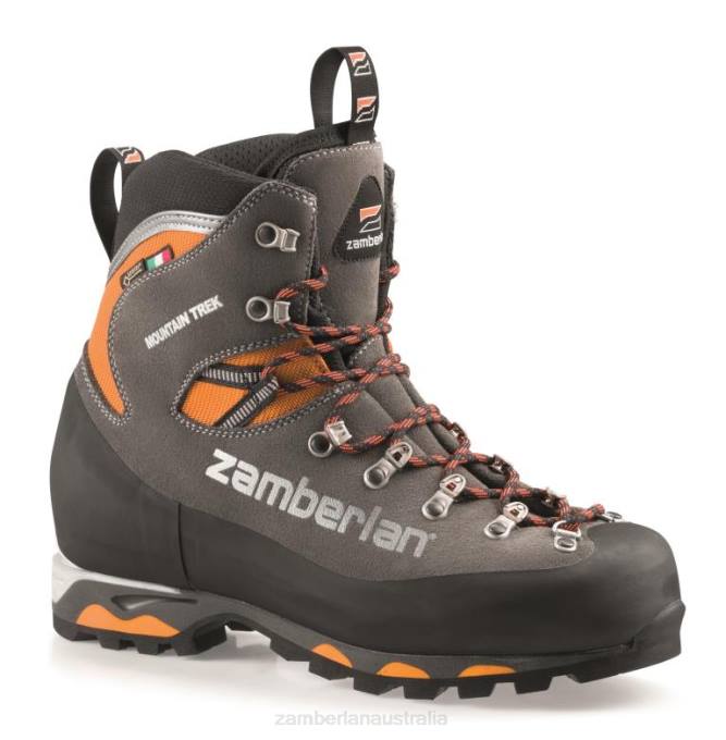 Zamberlan Footwear Graphite/Orange Men MOUNTAIN TREK GTX RR 88TJ140