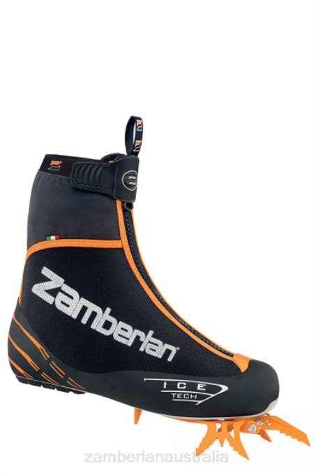 Zamberlan Footwear Black/Orange Women ICE TECH EVO RR PU 88TJ95